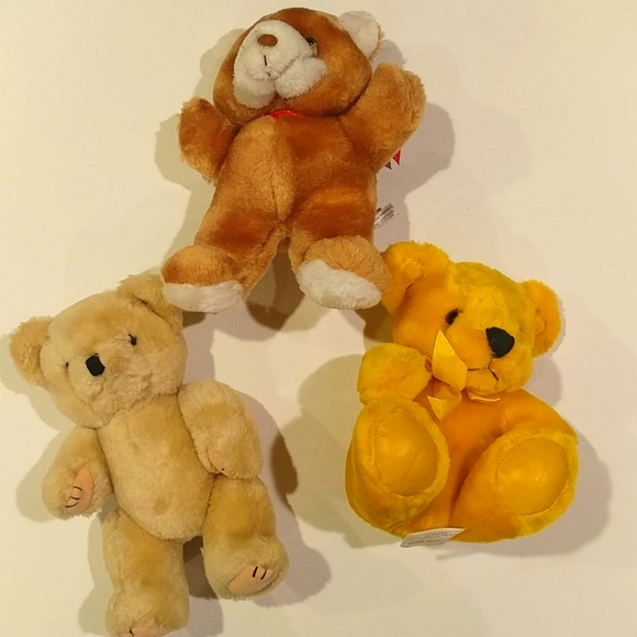 4/$15 🌻 Set of 3 Tan Teddy Bears
